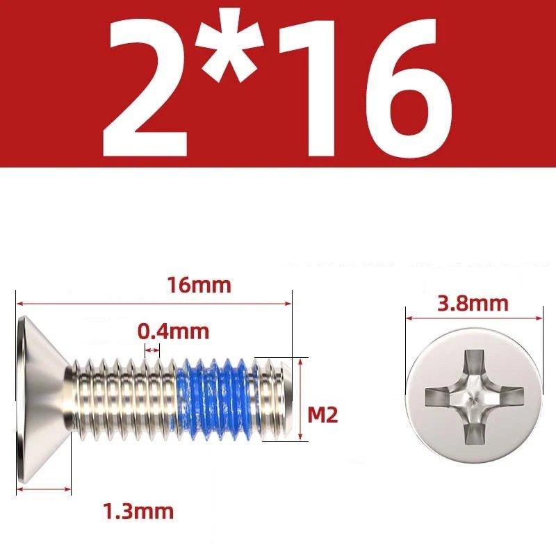 M1.2–M6 Phillips Flat Head Machine Screws | Carbon Steel | Black & Nickel Plated - HomeDIYer