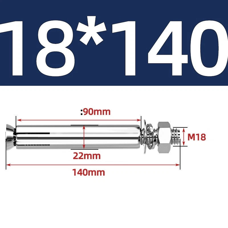 M6-M20 Stainless Steel Concrete Expansion Anchor Bolts – Extra Long