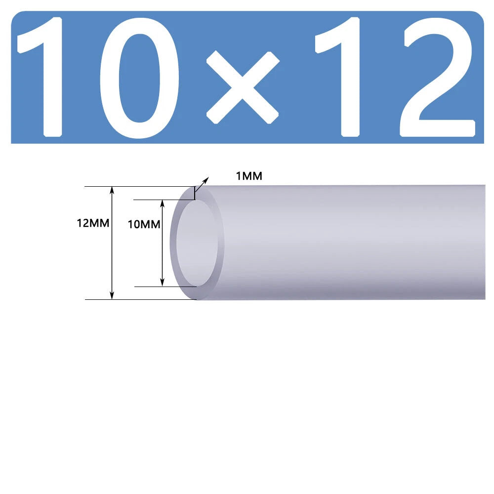 Silicone Vacuum Hose Pipe — White Rubber Tube for Water, Air & Coolant | ID 2mm–38mm