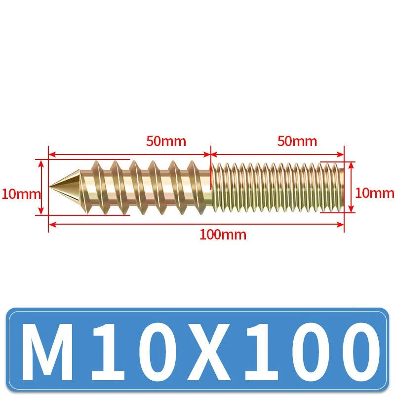 Galvanized Double-Ended Threaded Studs M4 M5 M6 M8 M10, Fully & Half Thread