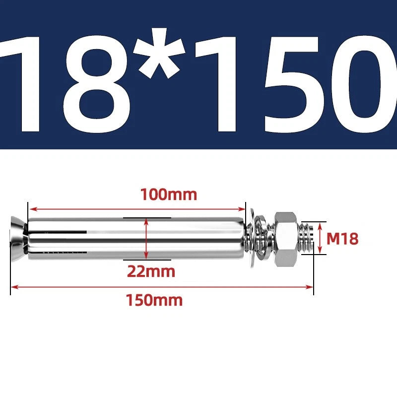 M6-M20 Stainless Steel Concrete Expansion Anchor Bolts – Extra Long