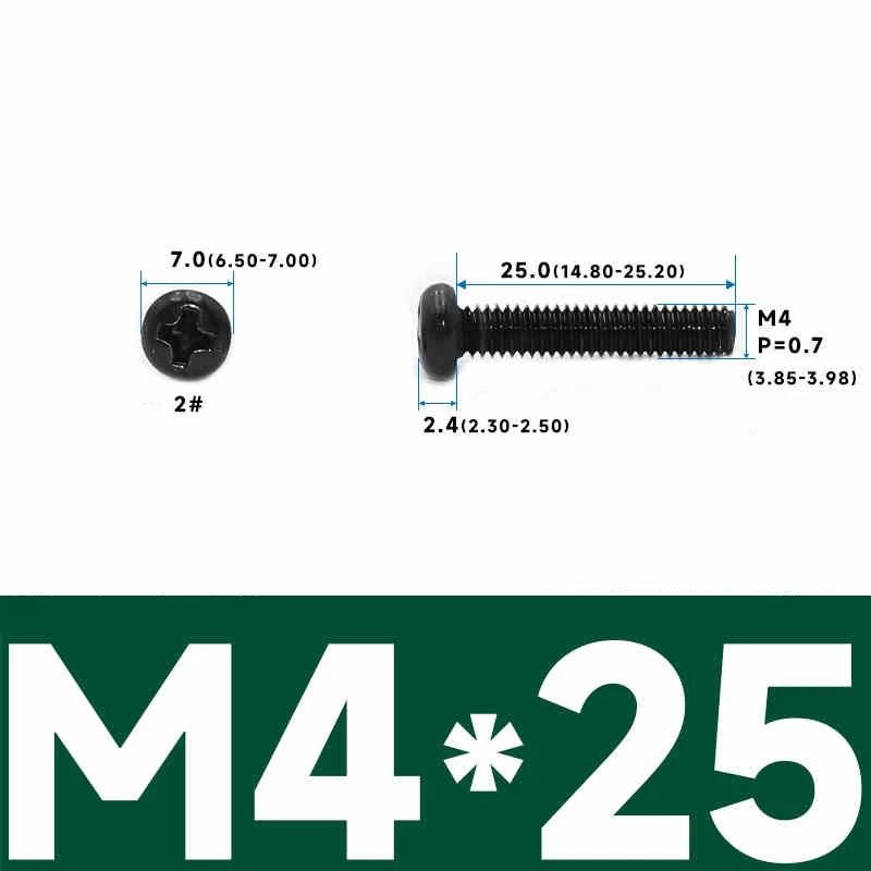 Phillips Pan Head Machine Screws – Carbon Steel M1 to M4, Multiple Lengths & Finishes - HomeDIYer