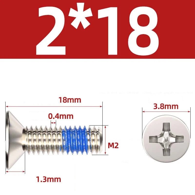 M1.2–M6 Phillips Flat Head Machine Screws | Carbon Steel | Black & Nickel Plated - HomeDIYer