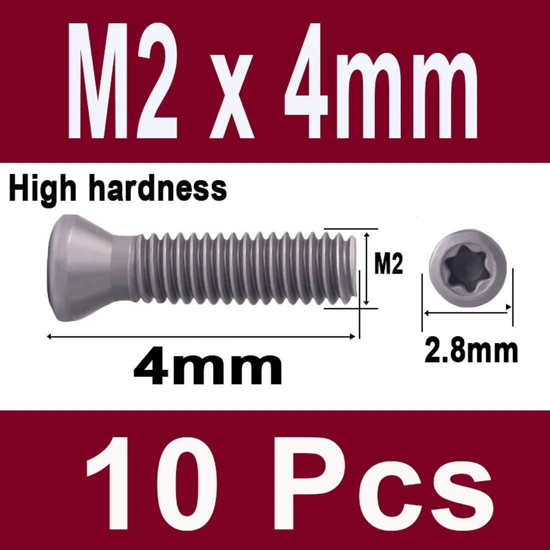 12.9 Grade Torx Flat Head Machine Screws — Carbon Steel, M1.6 to M6 - HomeDIYer