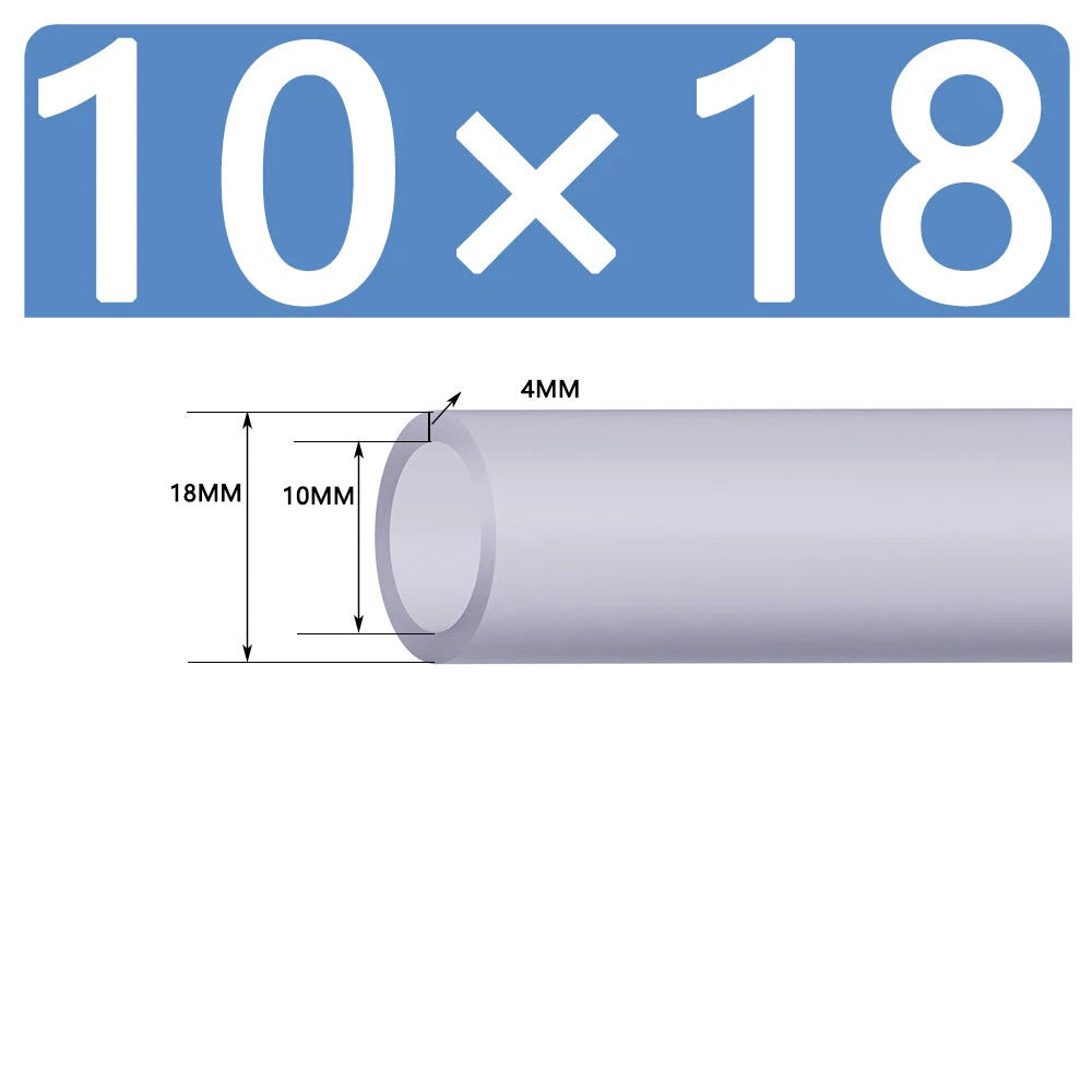 Silicone Vacuum Hose Pipe — White Rubber Tube for Water, Air & Coolant | ID 2mm–38mm