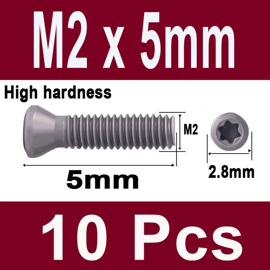 12.9 Grade Torx Flat Head Machine Screws — Carbon Steel, M1.6 to M6 - HomeDIYer