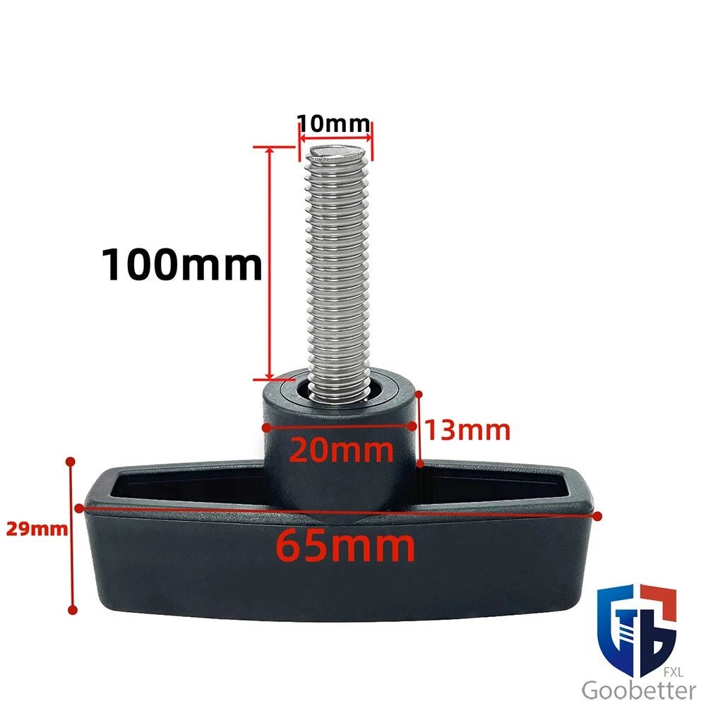 T - Handle Thumb Knob Bolts M6 M8 M10 M12 — Wing Knob Nut Clamping Screws, Brass / Zinc / Stainless - HomeDIYer