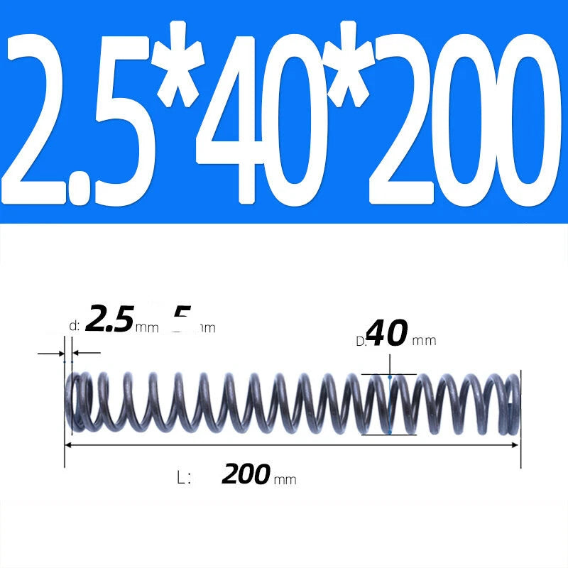 200mm Length Stainless Steel Compression Spring 2 - 4mm Pressure/ Coil Springs
