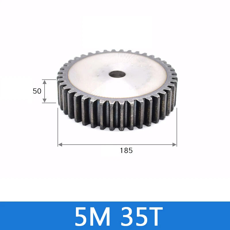 Spur Gears Pinion Gear 1.5/2.5/3/4/5 Mod Transmission Gears 45# Steel Flat Gears