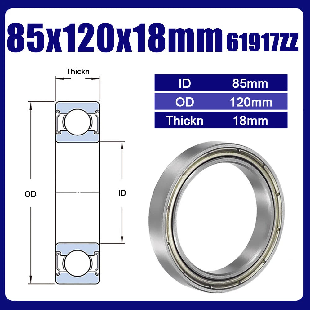 Thin Wall Bearings Deep Groove Ball Bearing ZZ or RZ, Sealed, - Models Complete