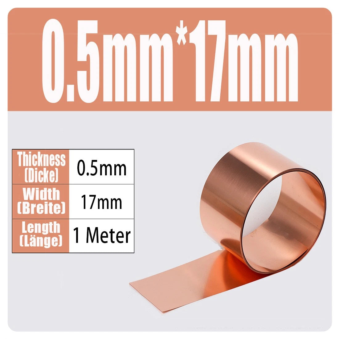 99.9% Flexible Pure Cu Metal Foil Plate Strip 0.01~1mm Thick Copper Sheet Roll