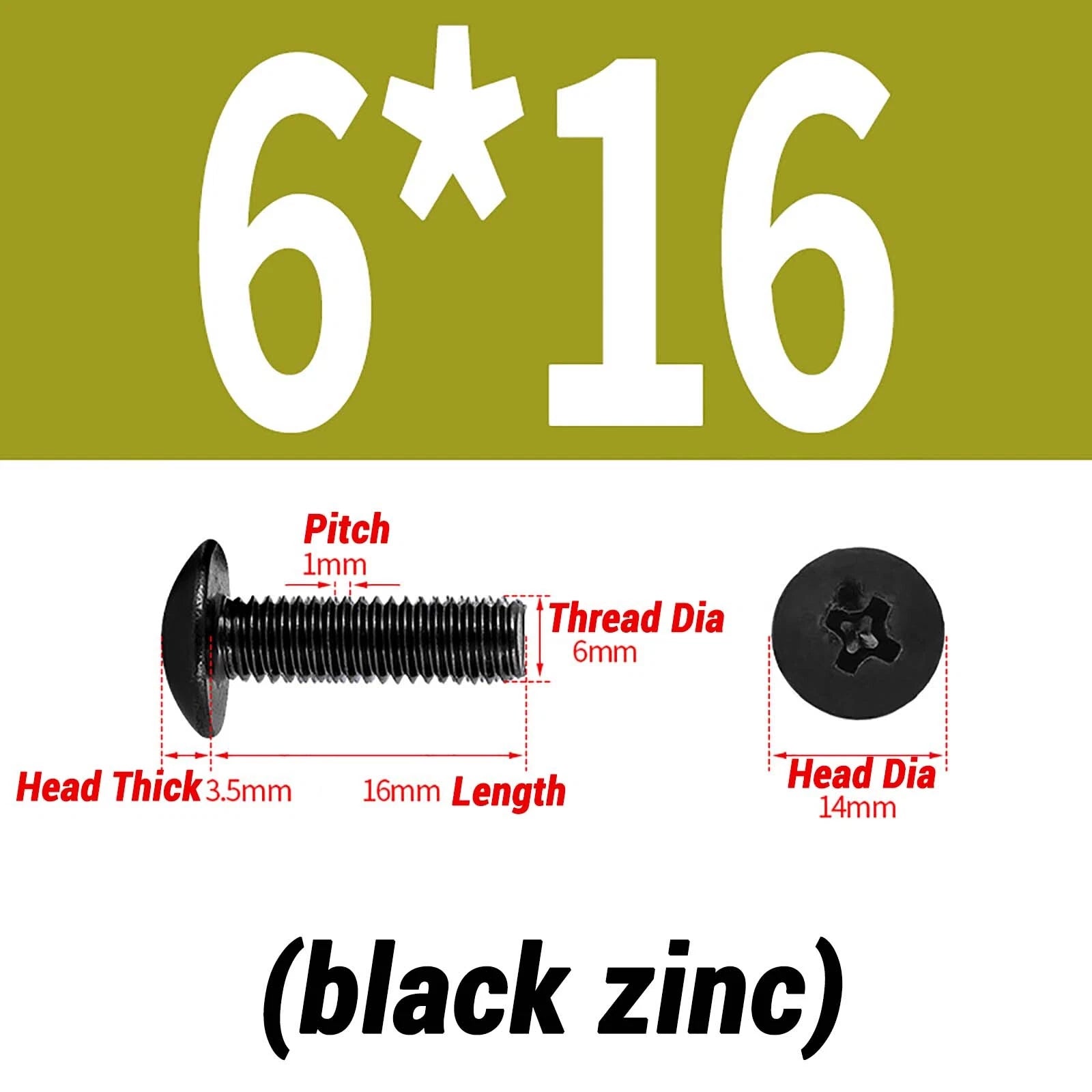 M2–M6 Pan Head Self‑Tapping Sheet Metal Screws – Black Oxide Carbon Steel