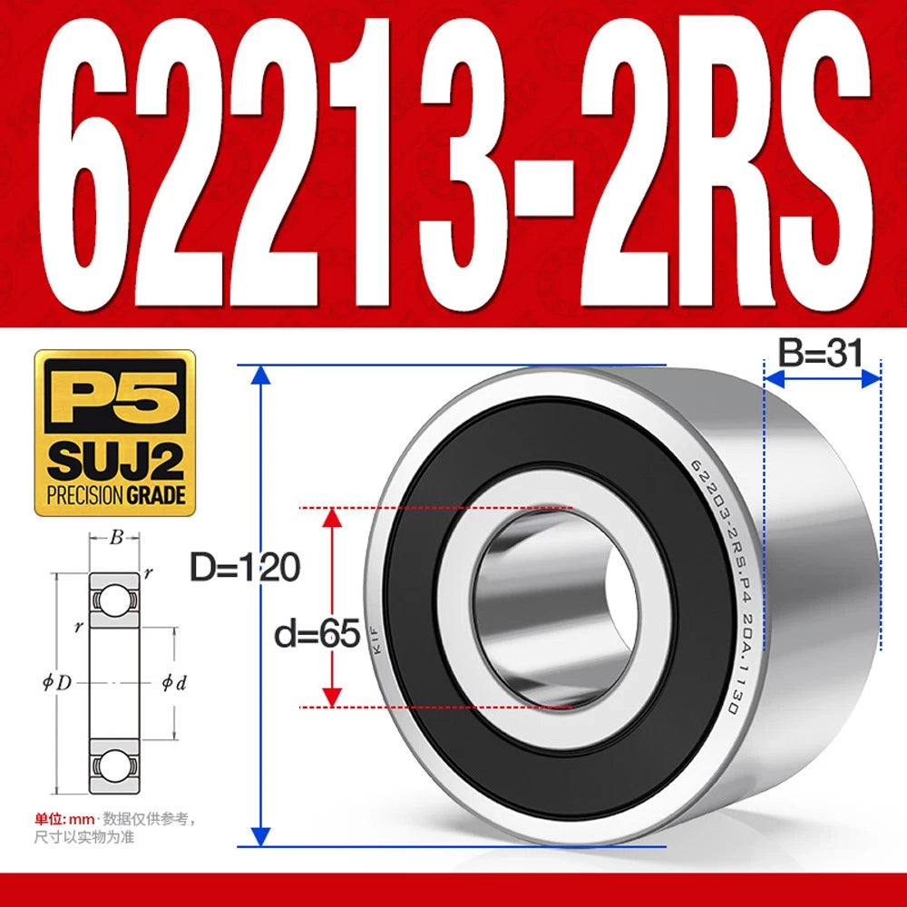 Thickening Deep Groove Ball Bearings 62200 62201 62202 62203 62204-62217 ZZ-RS