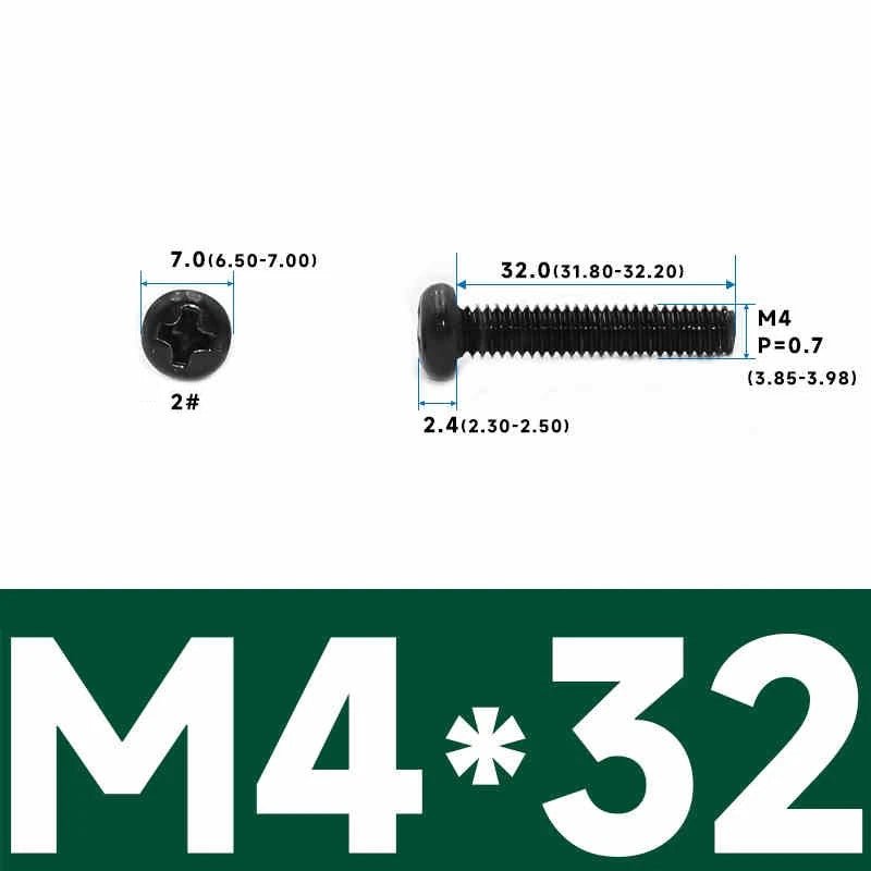 Phillips Pan Head Machine Screws – Carbon Steel M1 to M4, Multiple Lengths & Finishes - HomeDIYer