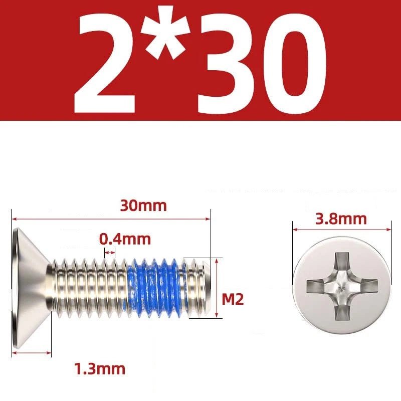M1.2–M6 Phillips Flat Head Machine Screws | Carbon Steel | Black & Nickel Plated - HomeDIYer