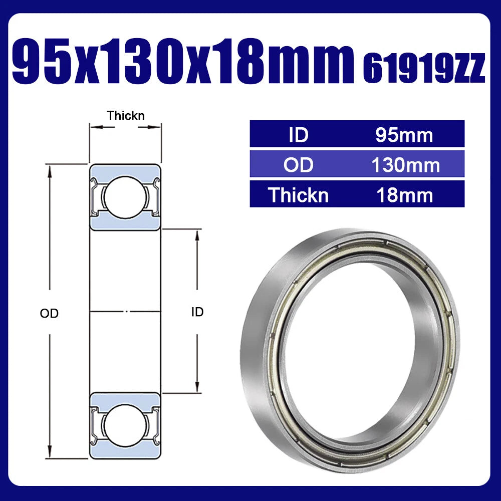 Thin Wall Bearings Deep Groove Ball Bearing ZZ or RZ, Sealed, - Models Complete