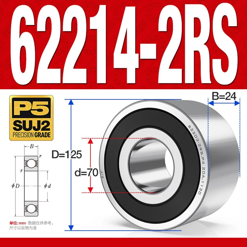 Thickening Deep Groove Ball Bearings 62200 62201 62202 62203 62204-62217 ZZ-RS