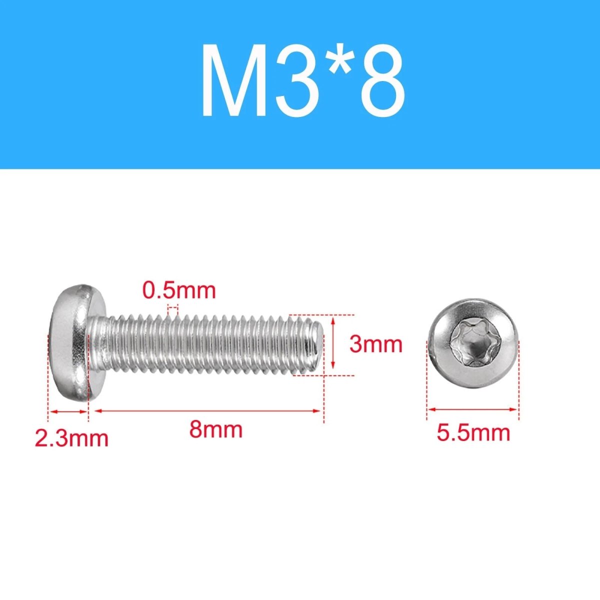 A2 Stainless Steel Torx Pan Head Machine Screws | M1.4 to M10 Six - Lobe Drive - HomeDIYer