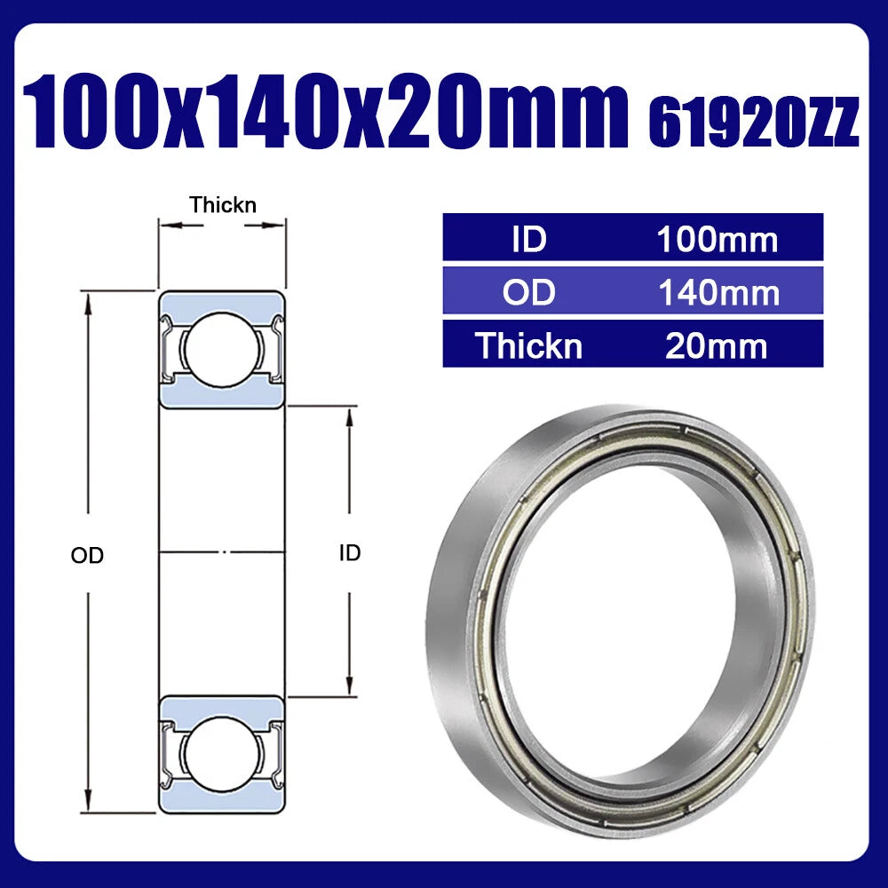 Thin Wall Bearings Deep Groove Ball Bearing ZZ or RZ, Sealed, - Models Complete