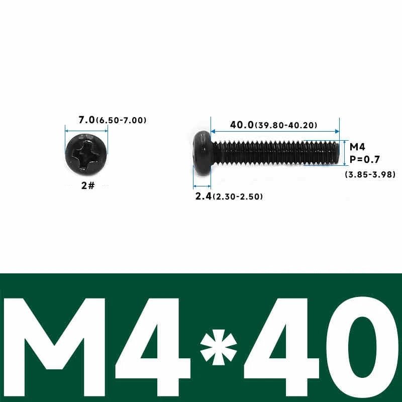 Phillips Pan Head Machine Screws – Carbon Steel M1 to M4, Multiple Lengths & Finishes - HomeDIYer