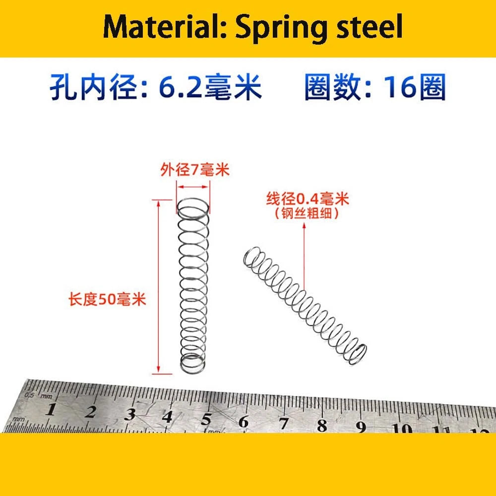 Spring Steel Small Compression Spring 0.2/0.3/0.4mm Wire Diameter 3-50mm Length