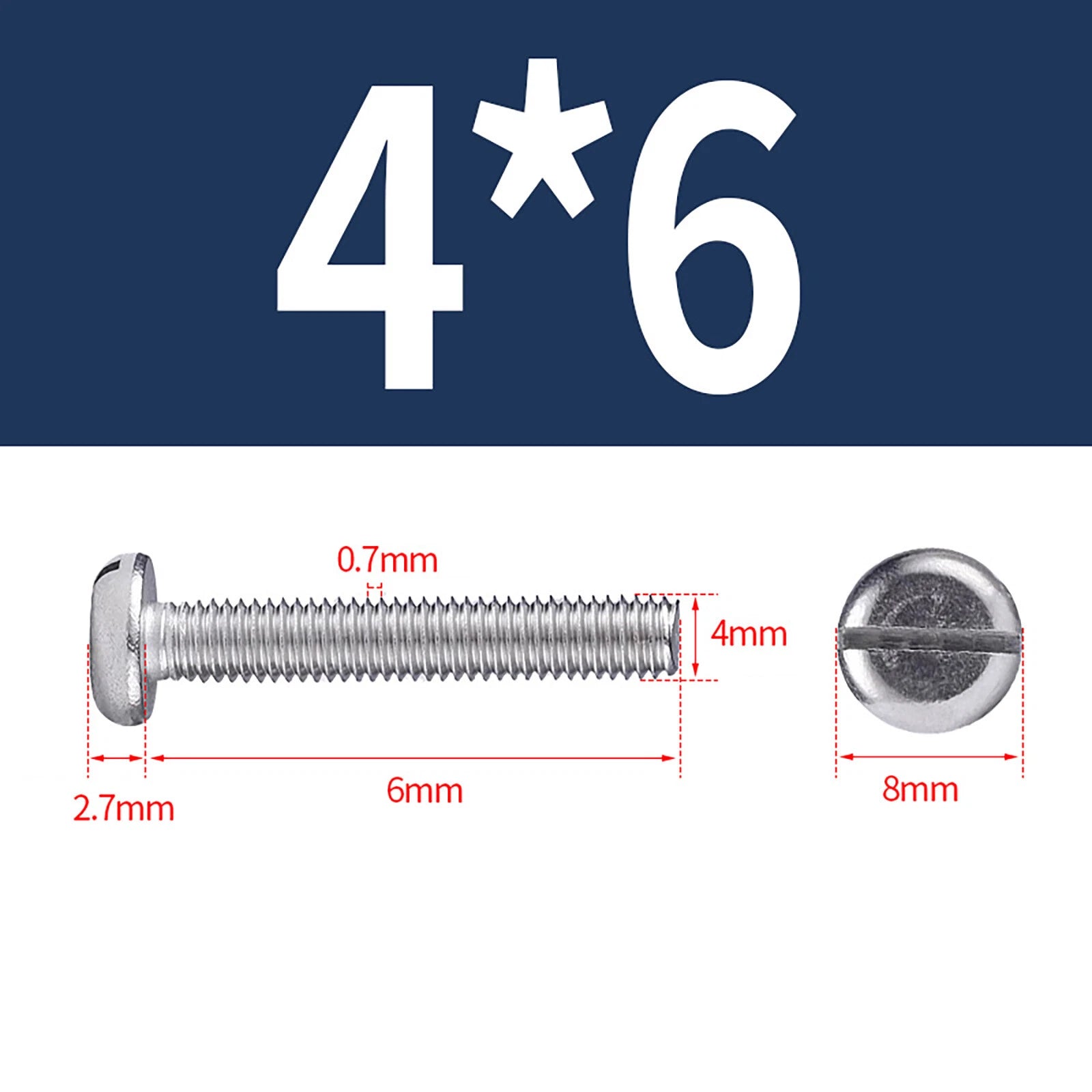 M1.6 to M10 Slotted Cheese Head Machine Screws | A2 Stainless Steel DIN 84