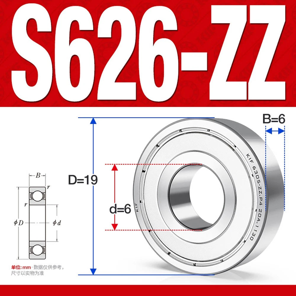Stainless Steel Mini Deep Groove Ball Bearing Small Bearings Inner Dia-Ø 2mm-9mm