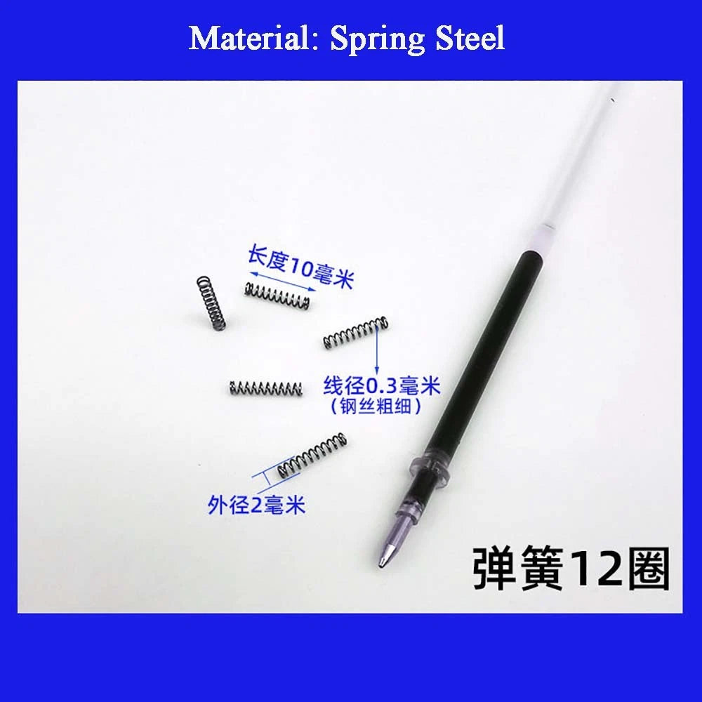Spring Steel Small Compression Spring 0.2/0.3/0.4mm Wire Diameter 3-50mm Length