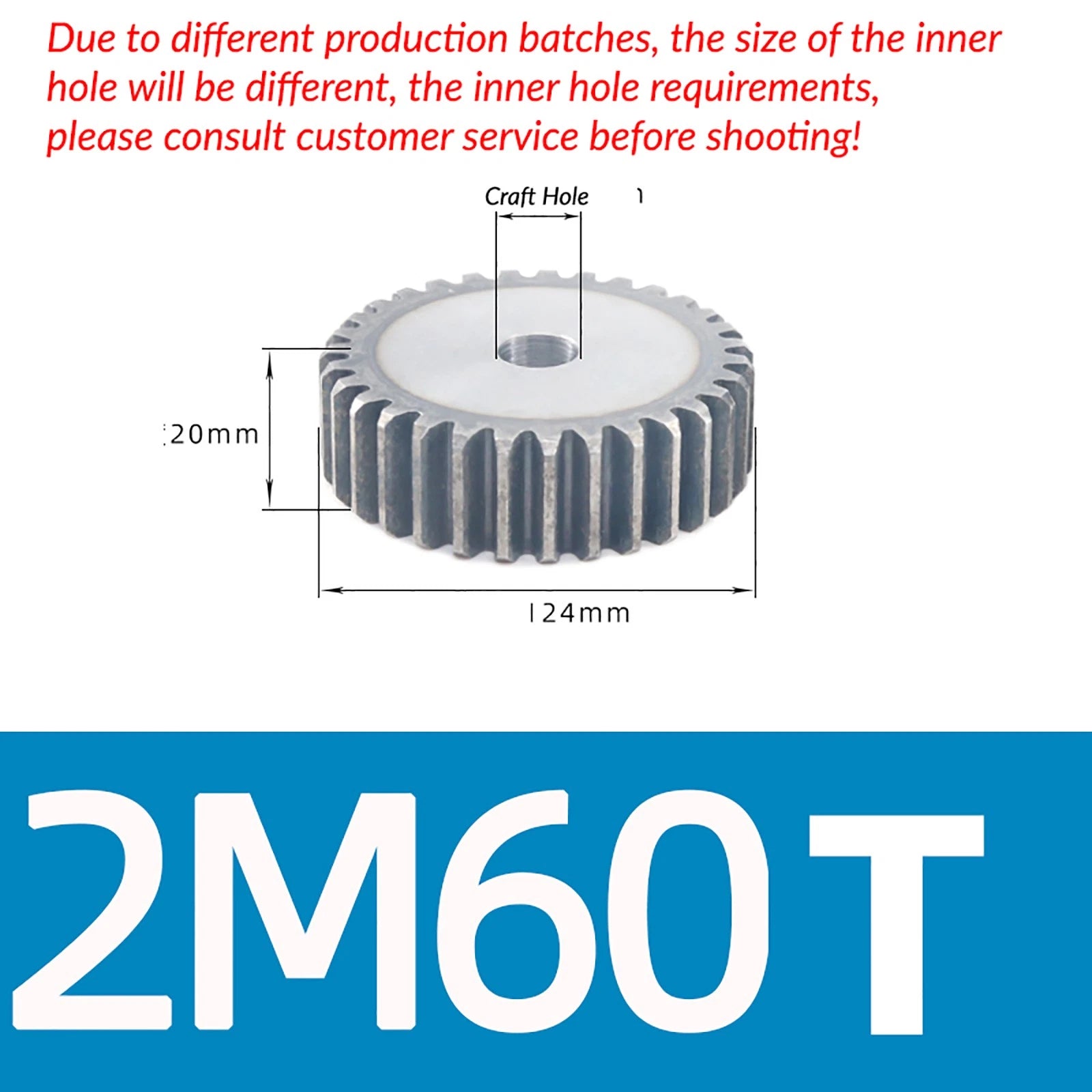 1/1.5/2 Mod 12T-150T Spur Gear 45# Steel Pinion Gear Thickn10-20mm Transmission