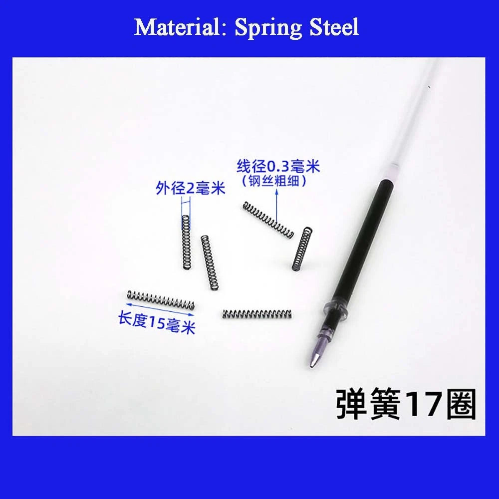 Spring Steel Small Compression Spring 0.2/0.3/0.4mm Wire Diameter 3-50mm Length
