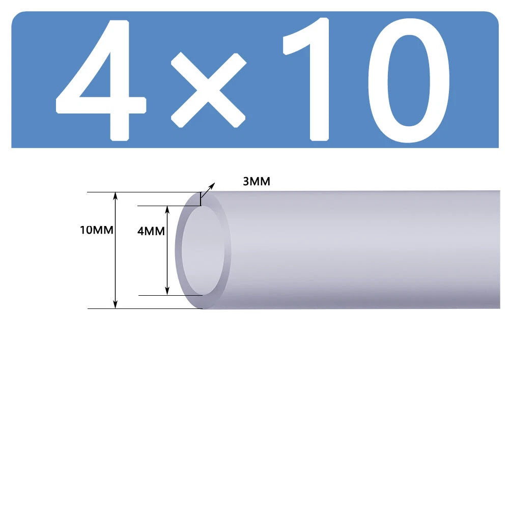 Silicone Vacuum Hose Pipe — White Rubber Tube for Water, Air & Coolant | ID 2mm–38mm