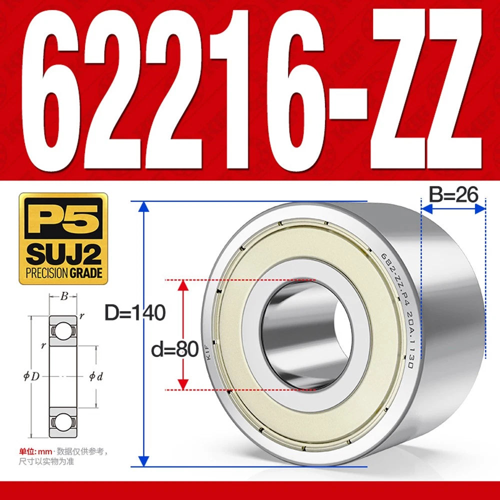 Thickening Deep Groove Ball Bearings 62200 62201 62202 62203 62204-62217 ZZ-RS