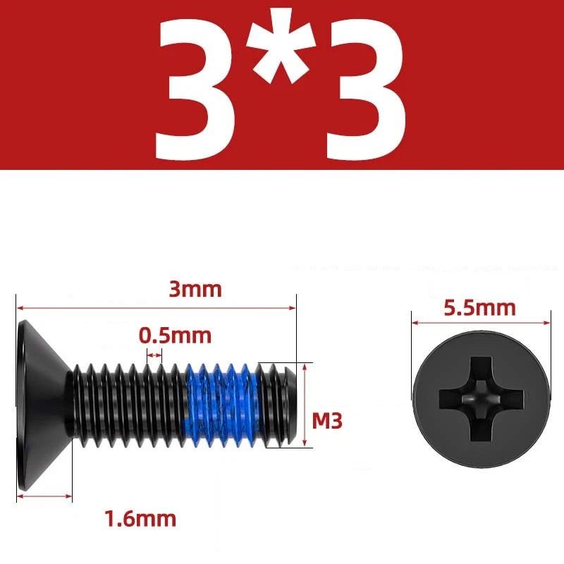 M1.2–M6 Phillips Flat Head Machine Screws | Carbon Steel | Black & Nickel Plated - HomeDIYer