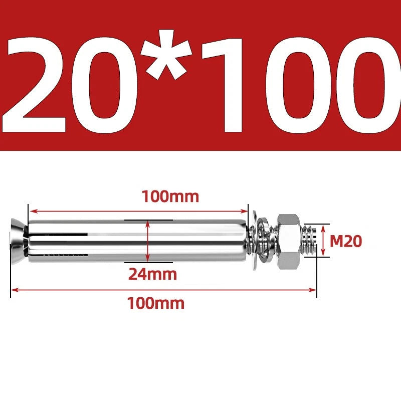 M6-M20 Stainless Steel Concrete Expansion Anchor Bolts – Extra Long
