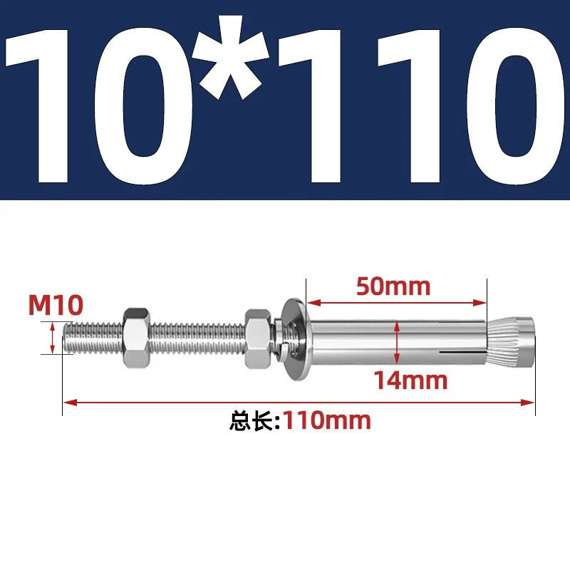 M6-M20 Stainless Steel Concrete Expansion Anchor Bolts – Extra Long