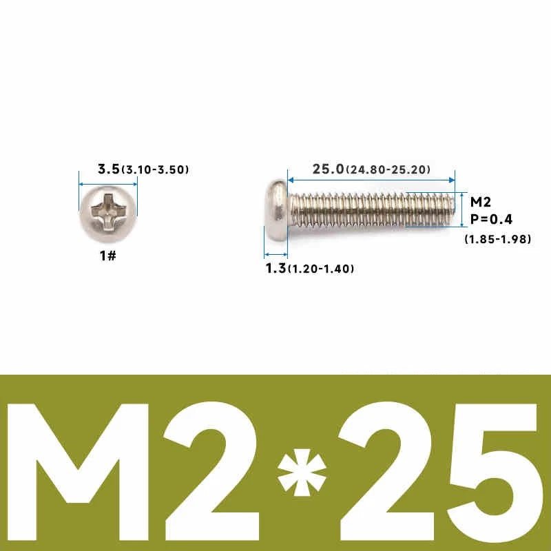Phillips Pan Head Machine Screws – Carbon Steel M1 to M4, Multiple Lengths & Finishes - HomeDIYer