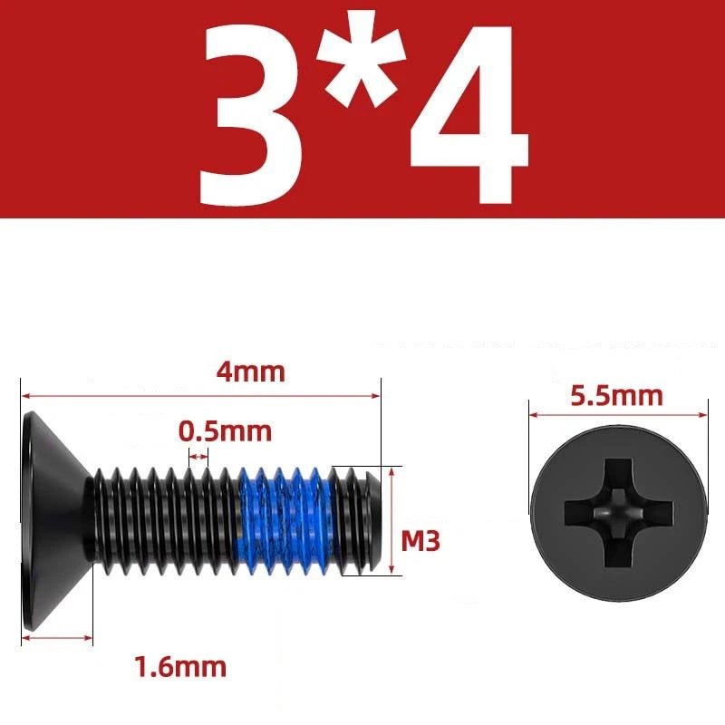 M1.2–M6 Phillips Flat Head Machine Screws | Carbon Steel | Black & Nickel Plated - HomeDIYer