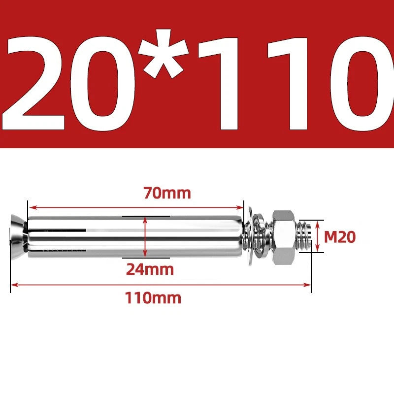 M6-M20 Stainless Steel Concrete Expansion Anchor Bolts – Extra Long