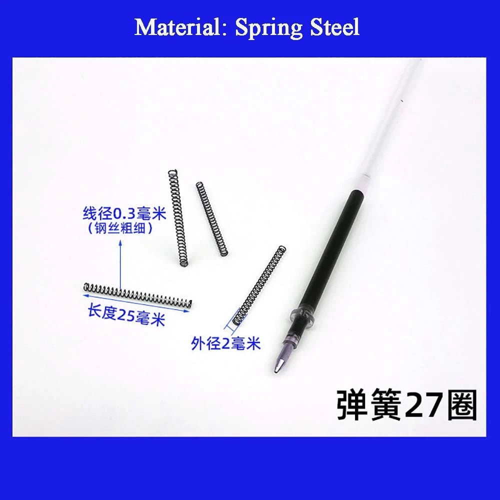 Spring Steel Small Compression Spring 0.2/0.3/0.4mm Wire Diameter 3-50mm Length