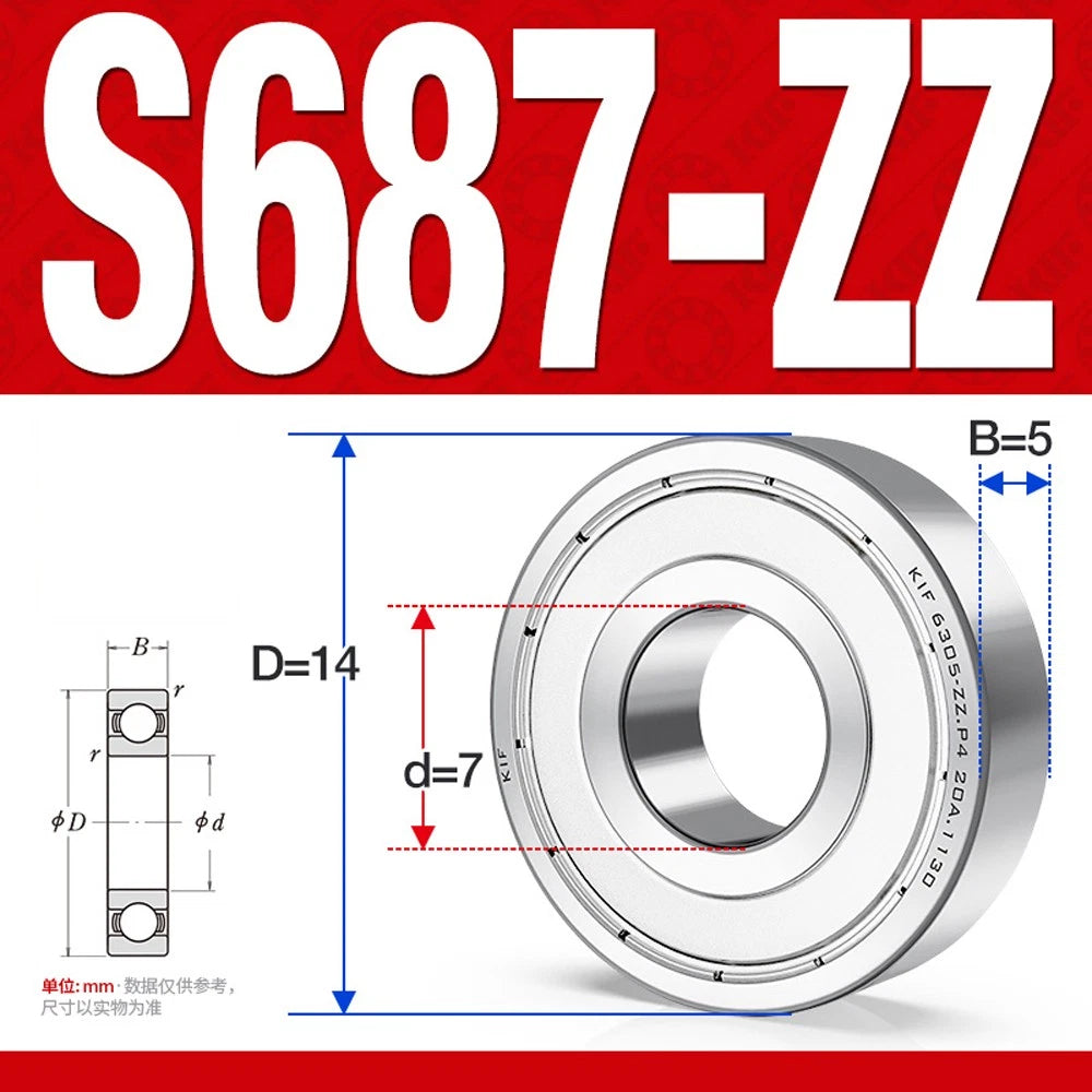 Stainless Steel Mini Deep Groove Ball Bearing Small Bearings Inner Dia-Ø 2mm-9mm