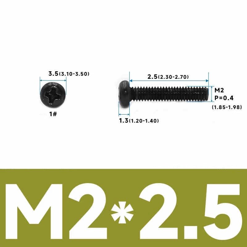 Phillips Pan Head Machine Screws – Carbon Steel M1 to M4, Multiple Lengths & Finishes - HomeDIYer