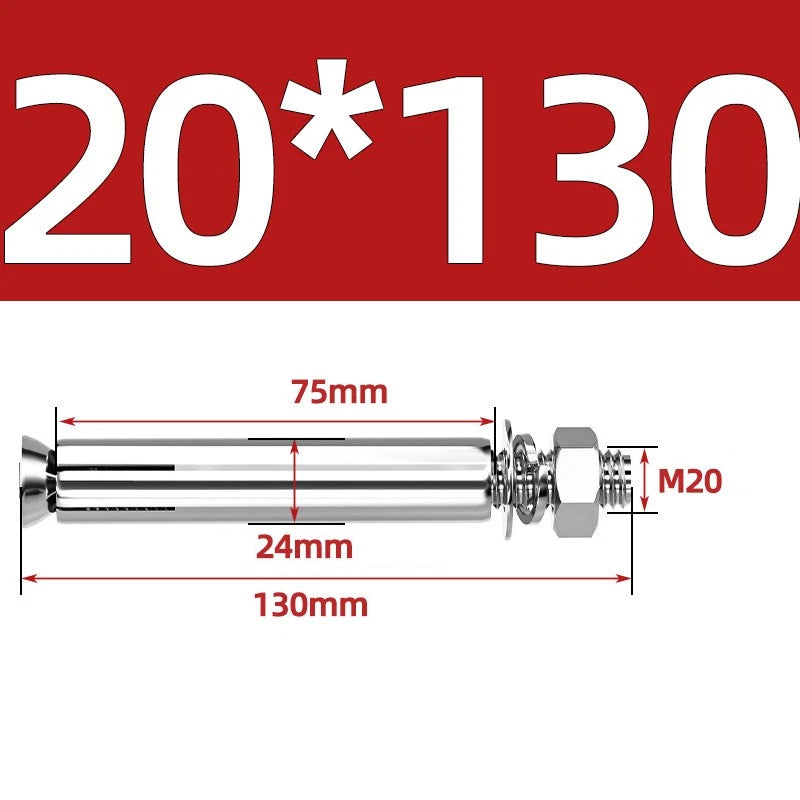 M6-M20 Stainless Steel Concrete Expansion Anchor Bolts – Extra Long