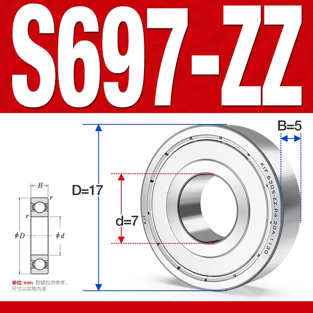 Stainless Steel Mini Deep Groove Ball Bearing Small Bearings Inner Dia-Ø 2mm-9mm