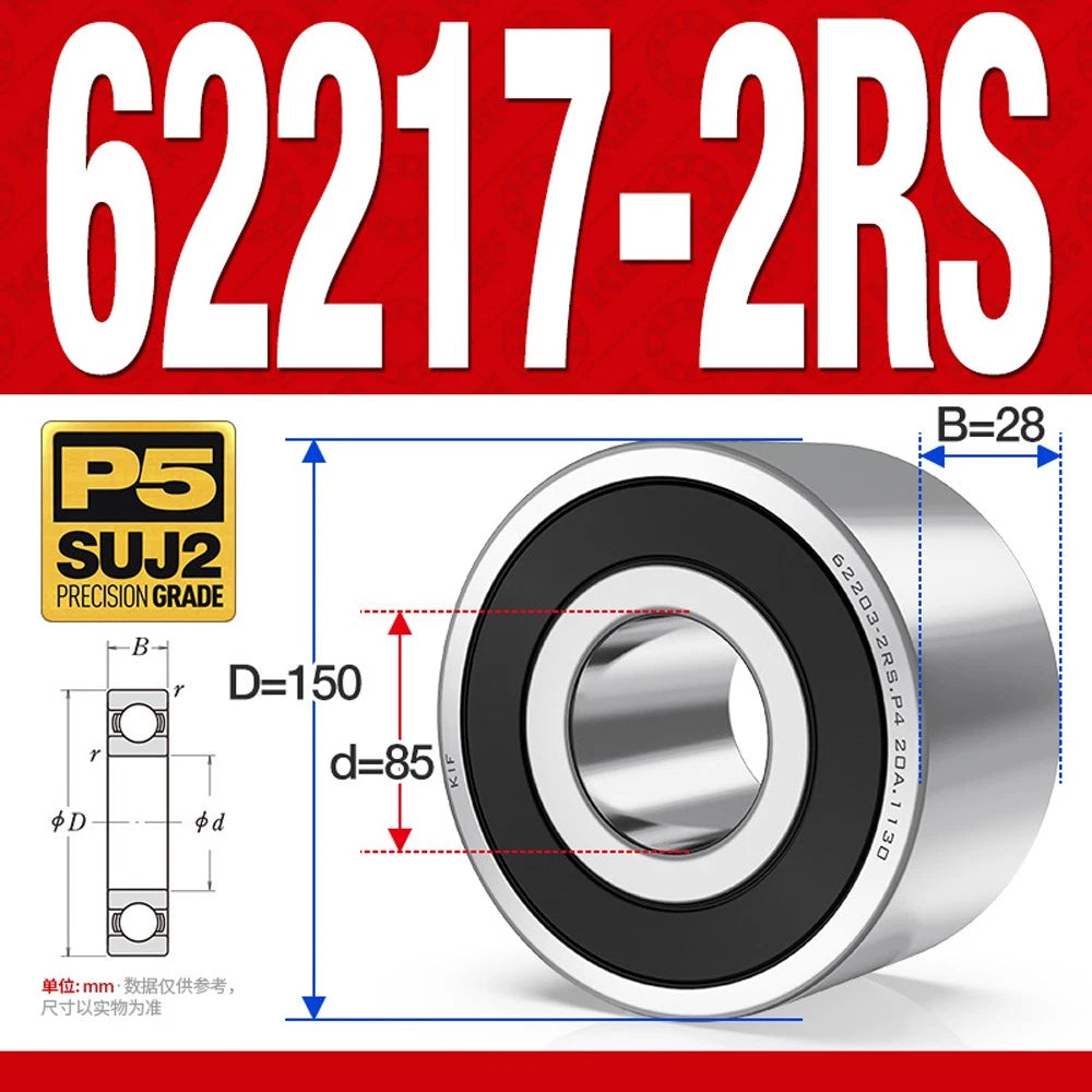 Thickening Deep Groove Ball Bearings 62200 62201 62202 62203 62204-62217 ZZ-RS