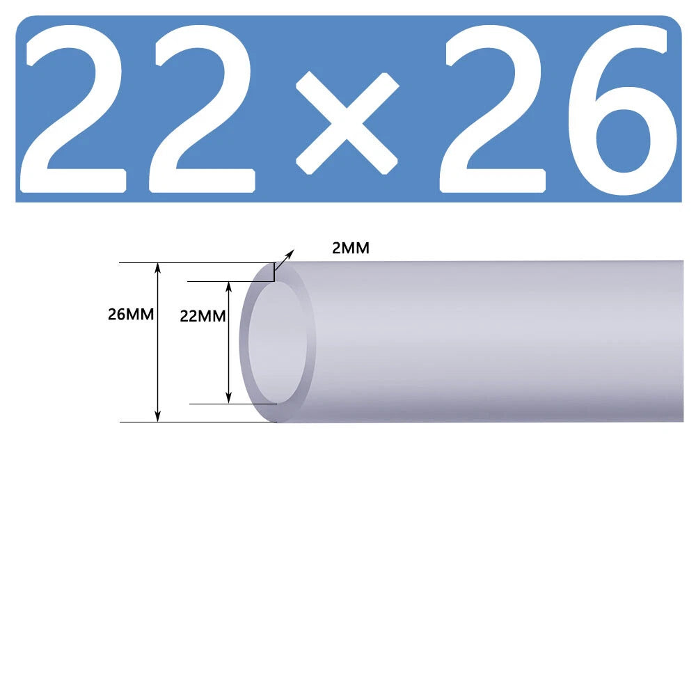 Silicone Vacuum Hose Pipe — White Rubber Tube for Water, Air & Coolant | ID 2mm–38mm
