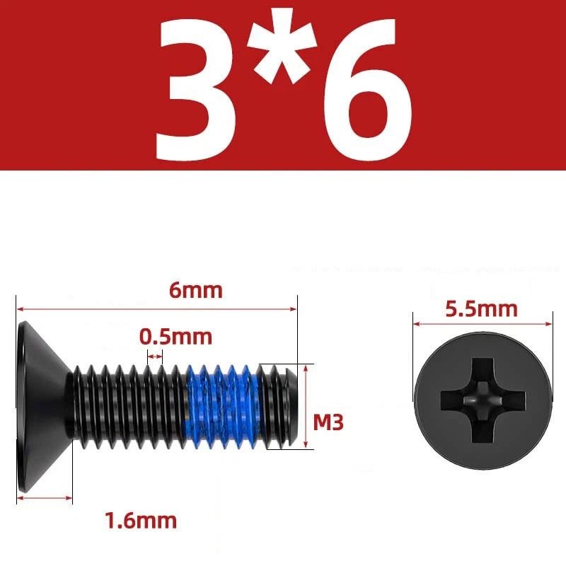 M1.2–M6 Phillips Flat Head Machine Screws | Carbon Steel | Black & Nickel Plated - HomeDIYer