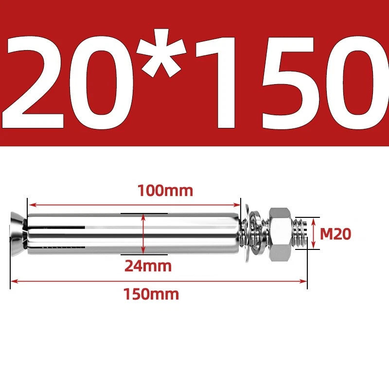 M6-M20 Stainless Steel Concrete Expansion Anchor Bolts – Extra Long
