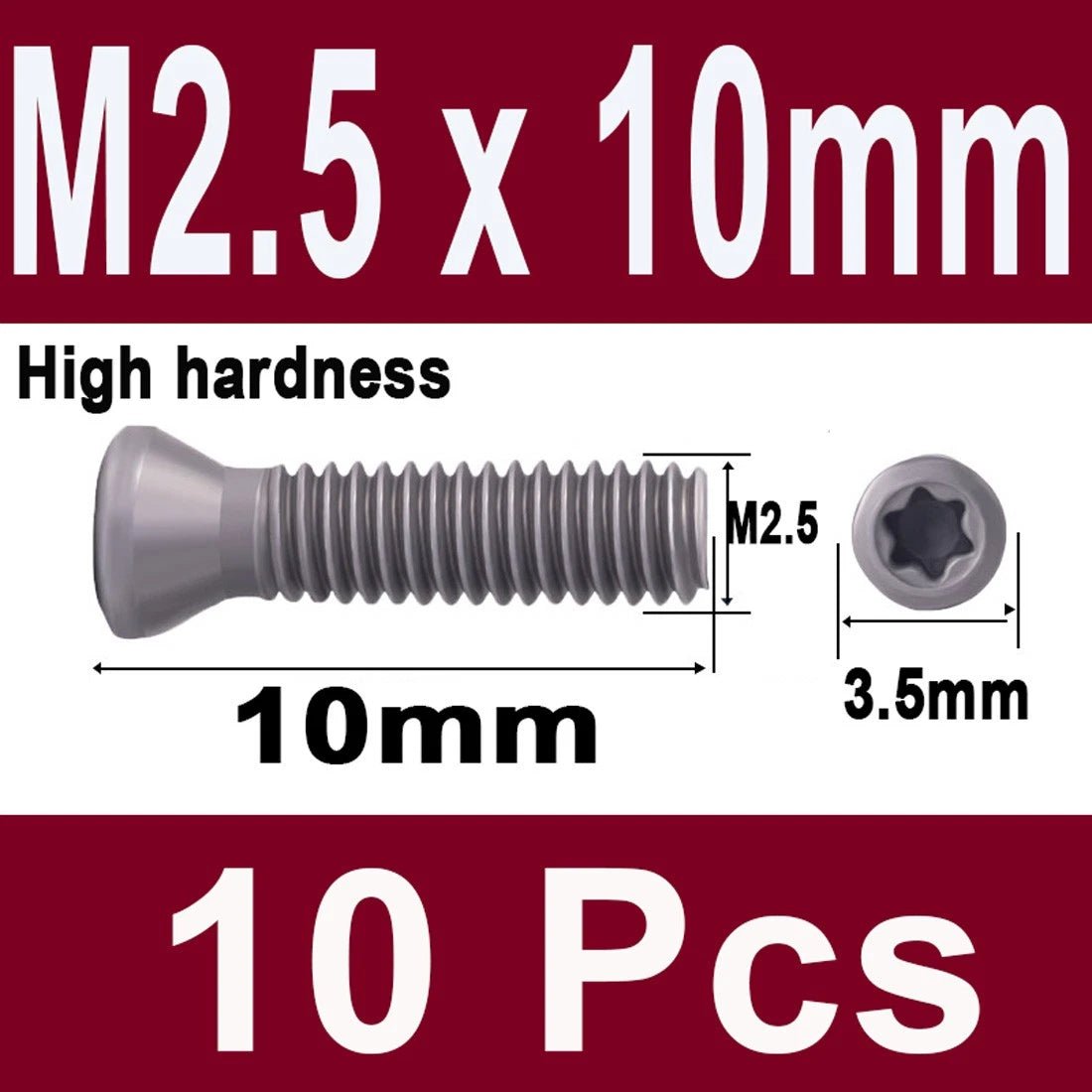 12.9 Grade Torx Flat Head Machine Screws — Carbon Steel, M1.6 to M6 - HomeDIYer