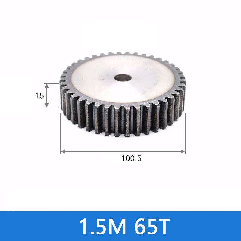 Spur Gears Pinion Gear 1.5/2.5/3/4/5 Mod Transmission Gears 45# Steel Flat Gears