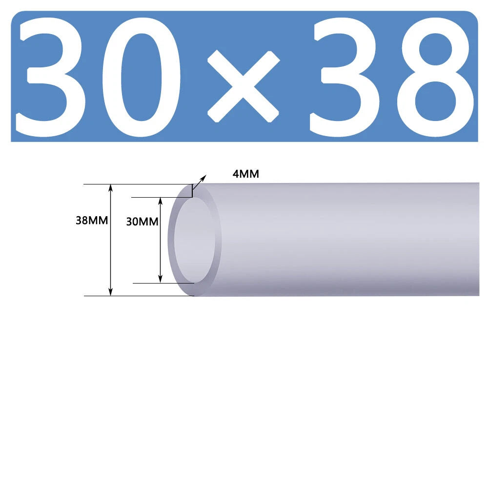 Silicone Vacuum Hose Pipe — White Rubber Tube for Water, Air & Coolant | ID 2mm–38mm